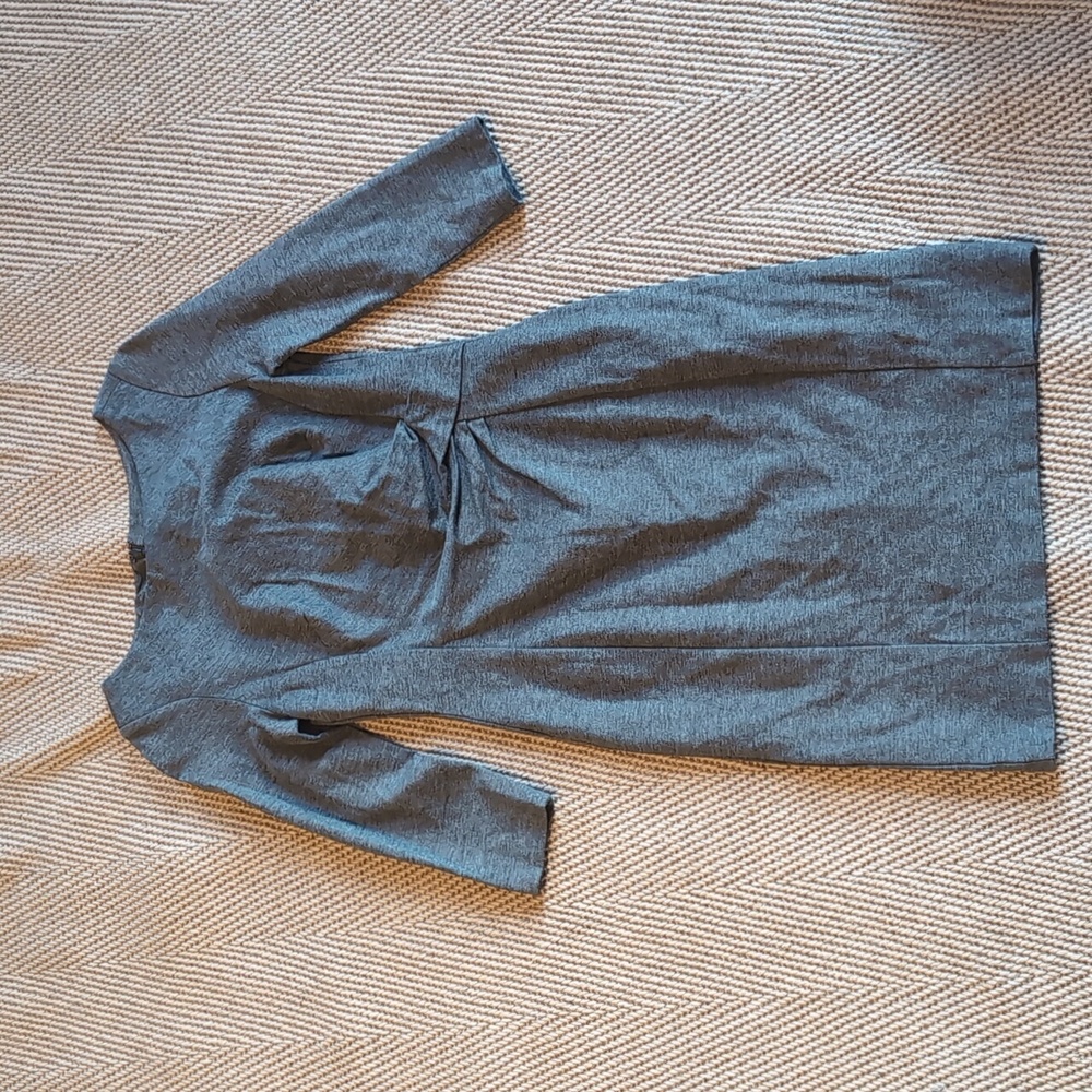 Lauren Ralph Lauren Dress Sz 4 Grey 3/4 Skeeve